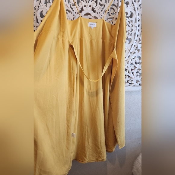 PARK & FIFTH BERKELEY MUSTARD DRESS RETAIL $195.00 SIZE SMALL - Picture 4 of 11